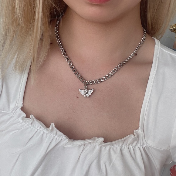 RESTOCKED! angel charm chain necklace (buy 1 get two free!!!) - Picture 2 of 6